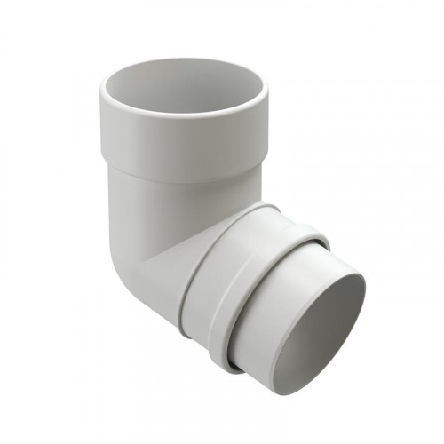 Колено водоотводное 72, пломбир Деке LUX