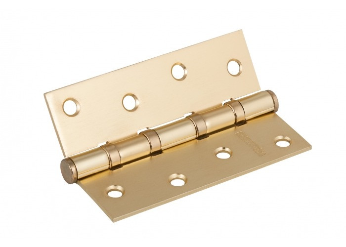 Петля врезная усиленная Е-100 SB Матовая латунь, 4 подшипника, сталь Фабрика замков