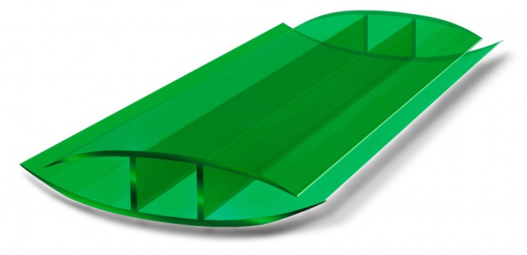 Профиль соединительный неразъемный НР 4мм Зеленый L=6м