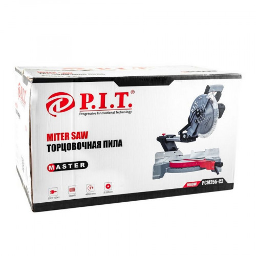 Пила торцовочная 1600 Вт, 4600 об/мин P.I.T. PCM255-C2