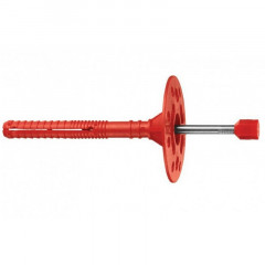 Дюбель для теплоизоляции 10х100мм, металлический гвоздь с термоголовкой, 1 шт