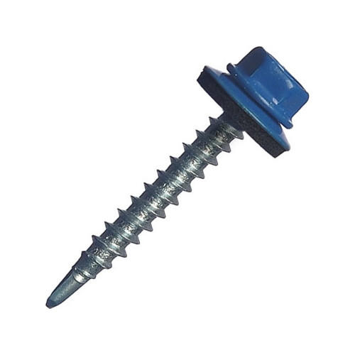 Саморез 4,8х70 кровельный сверло, RAL 5005, синий, 1шт