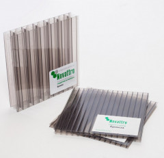 Сотовый поликарбонат 16мм Бронза 2,1х12м Новаттро 2,55кг/м2