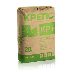 Шпаклевка полимерная Крепс КР+ плюс, финишная, 20кг