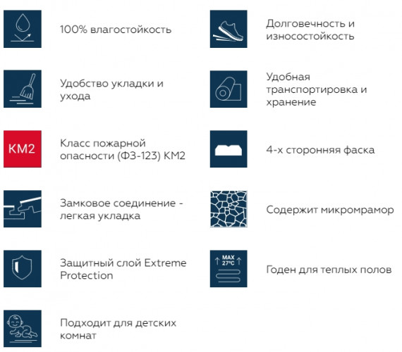 Виниловая плитка с замком Art Vinyl DEEP HOUSE Rachel Tarkett 1400х225мм