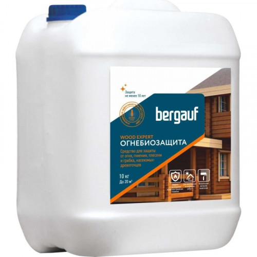 Огнебиозащита 1 группа, Bergauf Wood Expert для древесины, 10кг