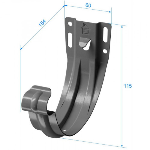 Кронштейн желоба металл, пломбир Деке Stal Premium