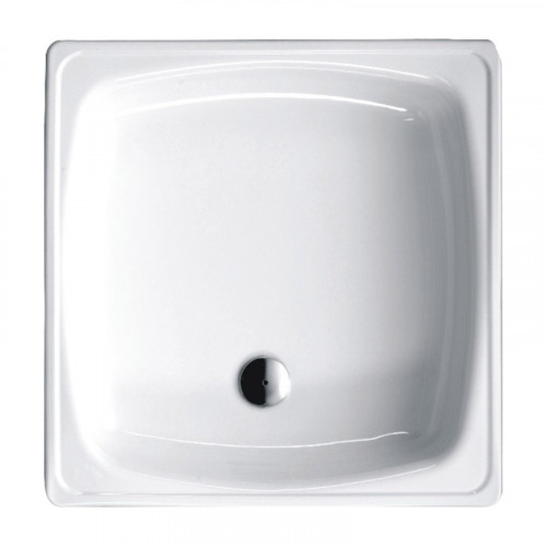 Поддон стальной эмалированный Стандарт (без подставки) 800x800x160мм Сантехпром