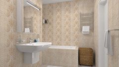 Плитка настенная 200х300х7мм Damask бежевая матовая верх Unitile, 24шт/1,44м2/уп