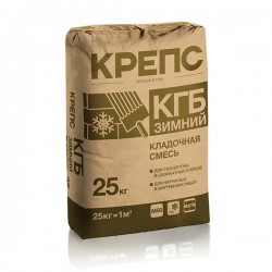 Кладочная смесь для газобетона и силикатных блоков КГБ ЗИМА КРЕПС 25 кг