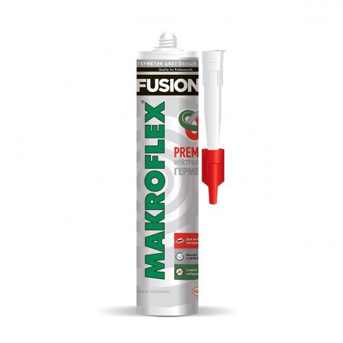 Герметик силиконовый нейтральный белый Makroflex Fusion 0,28 л