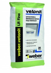 Шпаклевка финишная Weber Vetonit LR Fine (финишная, полимерная), 25 кг