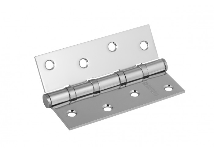 Петля врезная усиленная Е-100 CP хром, 4 подшипника, сталь Фабрика замков