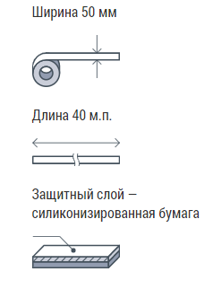Изоспан FL Termo 50мм, 40м Клейкая алюминиевая лента