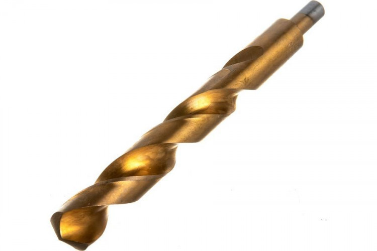 Сверло по металлу 22х215(155)мм титан кобальт Р6М5К5 Vertextools 666-22