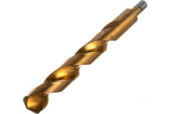 Сверло по металлу 22х215(155)мм титан кобальт Р6М5К5 Vertextools 666-22