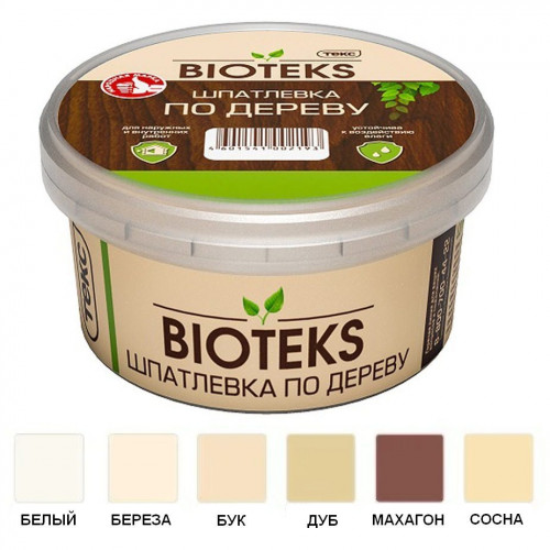 Шпаклевка по дереву Bioteks 0,25кг белая, акриловая