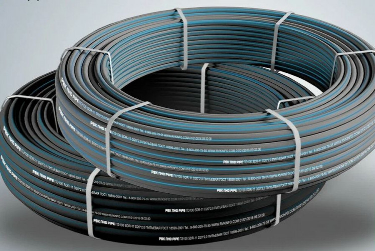 Труба напорная ПНД 20х2мм ПЭ100 SDR 11 (16 атм.) 200м РВК 034407