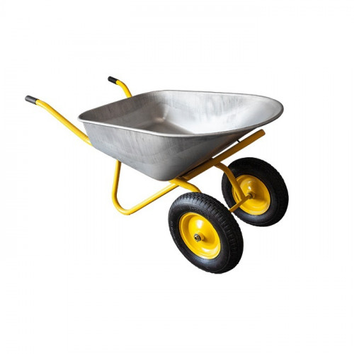 Тачка строительная 120л, 350кг двухколесная, усиленная UNIK