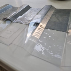 Поликарбонат трапеция МП/С-20 3000х1150х1,3мм (прозрачный) Новаттро СафПласт