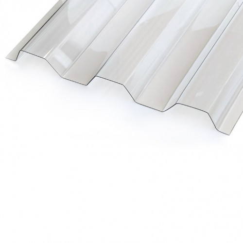 Поликарбонат трапеция МП/С-21 3000х1051х1,3мм (Прозрачный) Новаттро СафПласт