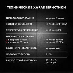 Цемент Церезит CX 5 монтажный и водоостанавливающий, 2кг