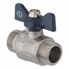 Кран шаровой 3/4 дюйма, рукоятка бабочка, резьба наружная Aqualink 02337