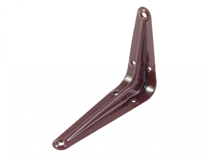 Уголок для полок (консольный кронштейн) 100х75мм коричневый