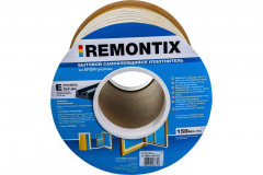 Уплотнитель самоклеящийся E150 9х4мм, белый Remontix 150 м.