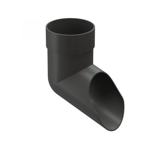 Отвод водосливной (наконечник), графит Деке PREMIUM