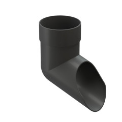 Отвод водосливной (наконечник), графит Деке PREMIUM