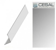 PL - уголок А08 25*25*3000мм, Хром Люкс анодированный Cesal (Альконпласт)