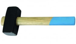 Кувалда кованая сталь, деревянная ручка 1500гр Т4Р Лакра