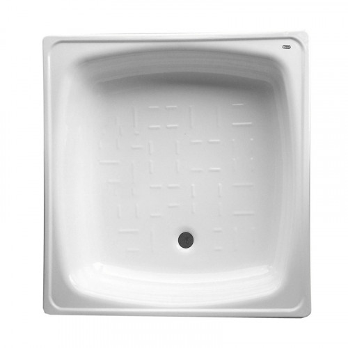 Поддон стальной эмалированный рифленый Классик (без подставки) 800x800x160мм Сантехпром