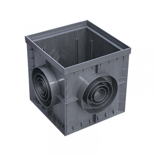Дождеприемник без решетки пластиковый Basic 300х300х300 мм, черный 08370.1-Ч Standartpark