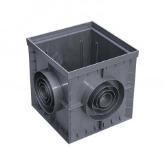 Дождеприемник без решетки пластиковый Basic 300х300х300 мм, черный 08370.1-Ч Standartpark