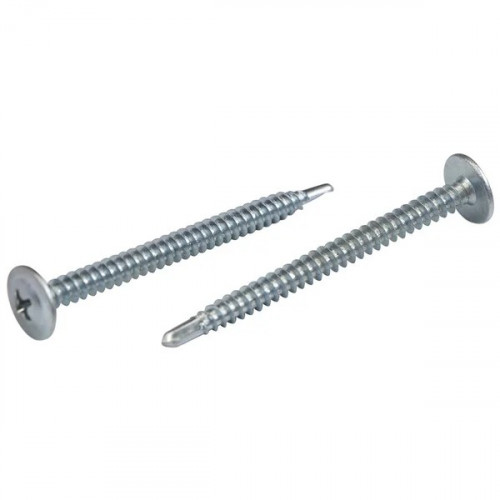 Саморез прессшайба цинк 4,2*75 сверло, 100 шт.