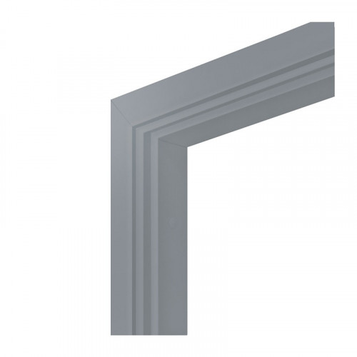 Комплект дверной коробки 2 петли М7 668х2076мм ламинированная Серая с притвором Олови