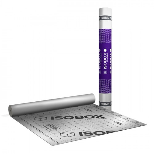 ISOBOX ТЕРМО 70 г/м2, 1,5х46,6м, 70м2 пароизоляционная отражающая пленка