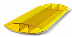 Профиль соединительный неразъемный НР 4-6мм Желтый L=6м, Новаттро