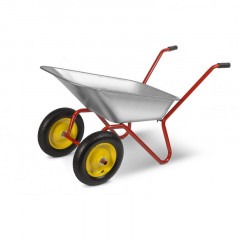 Тачка садовая оцинкованная двухколесная 80л, 110кг РемоКолор 66-8-078
