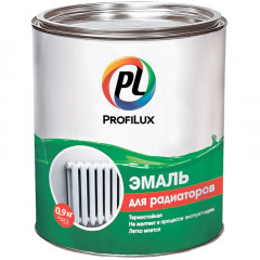Эмаль для радиаторов на алкидной основе, белая 0,9кг ProfiLux