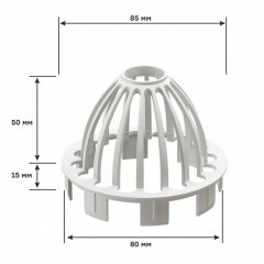 Сетка для водоотвода защитная, графит Деке PREMIUM