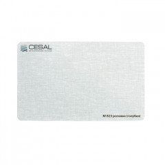 Рейка S-дизайн В23 25*3000мм, Рогожка голубая B23, 0.55мм Cesal