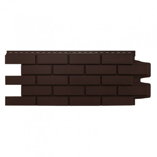 Фасадная панель Клинкерный кирпич Коричневый 390х968мм (0,38м2) Grand Line