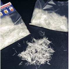 Армирующая фибра добавка для смесей и бетона, 12,5кг Крепыш