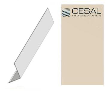 PL - уголок С07 25*25*3000мм, Бежевый жемчуг Cesal (Альконпласт)