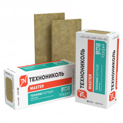Теплоизоляция ТехноФас Коттедж 105кг/м3 (100*600*1200) 3шт. 2,16м2 (0,216 м3) Технониколь