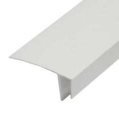 Стартовый/завершающий профиль для ПВХ F-образный 55х10x10мм 3м.