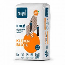 Кладочная смесь для ячеистых блоков Kleben Block Bergauf, 25кг